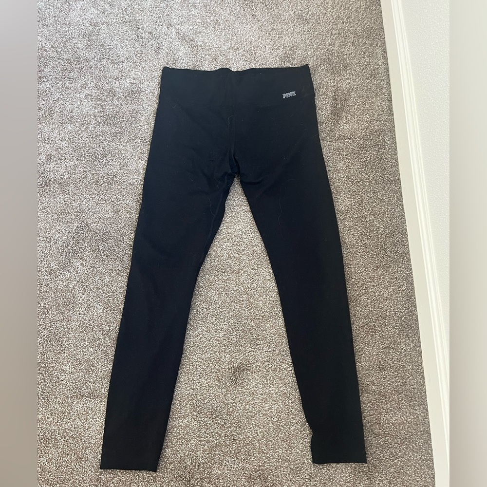 Black pink leggings